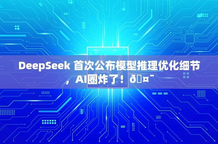 DeepSeek 首次公布模型推理优化细节