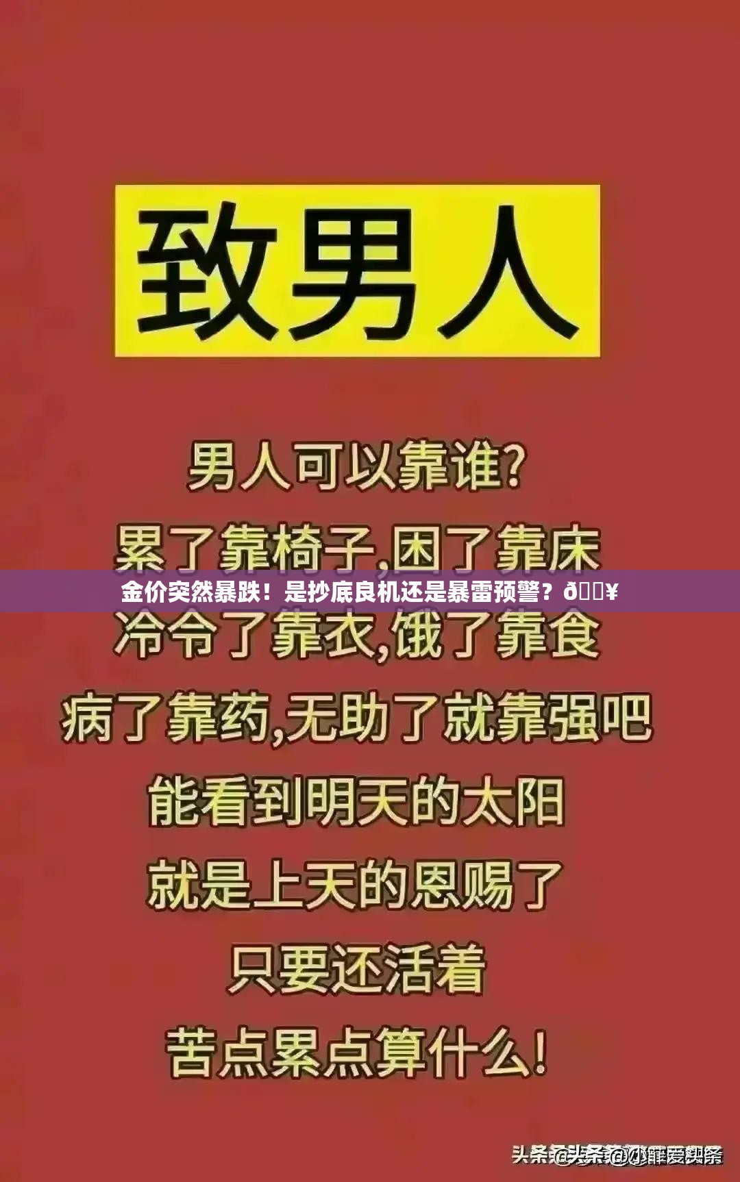 金价突然暴跌！是抄底良机还是暴雷预警？💥